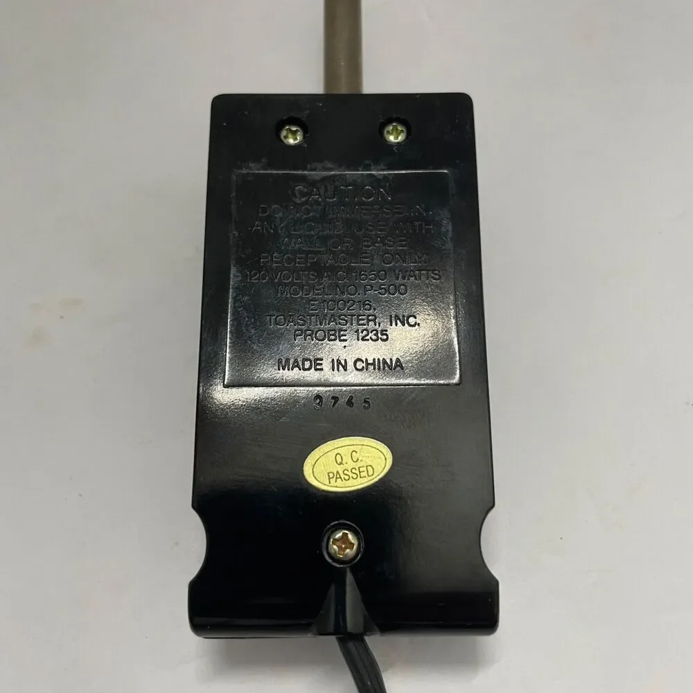 Toastmaster Model P-500 Electric Skillet Temperature Control Heat Probe